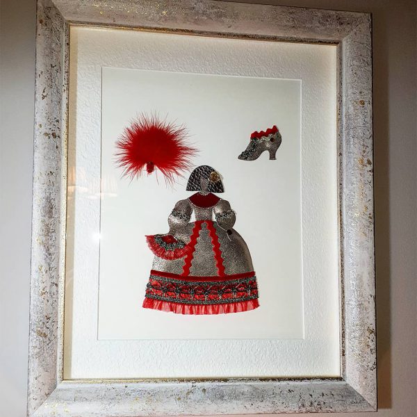 Cuadro "Menina vestida de rojo"