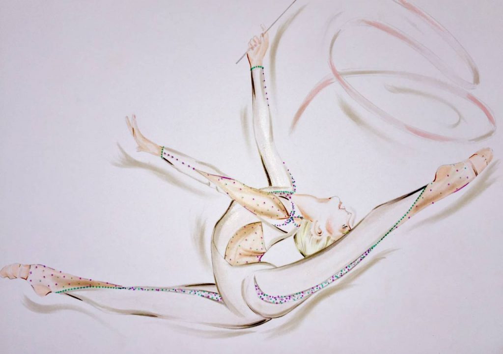 Maillot de gimnasia rítmica para mujer, hecho a mano, de manga larga, de  alta elasticidad, ballet, color azul, 10 años